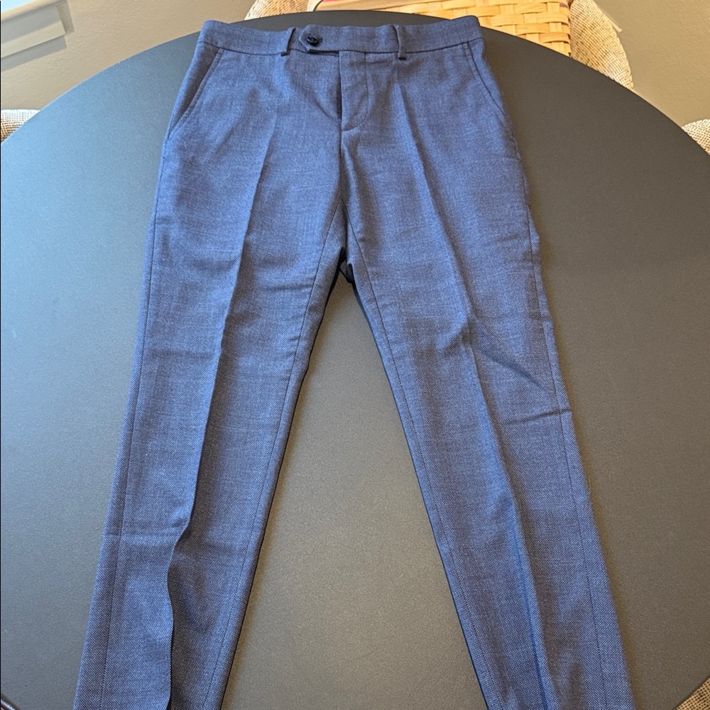 Navy Blue Tailored Dress Pants 30x30